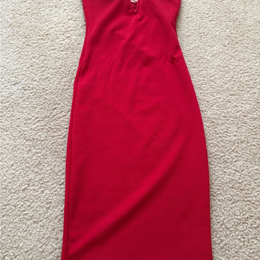 Elegant Red Sleeveless Dress
